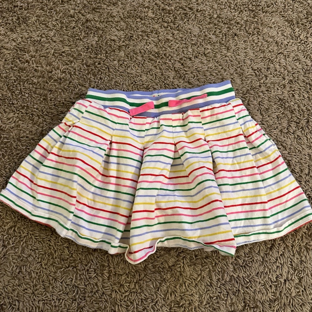 Mini Boden Multicolor Striped Skort (shorts)